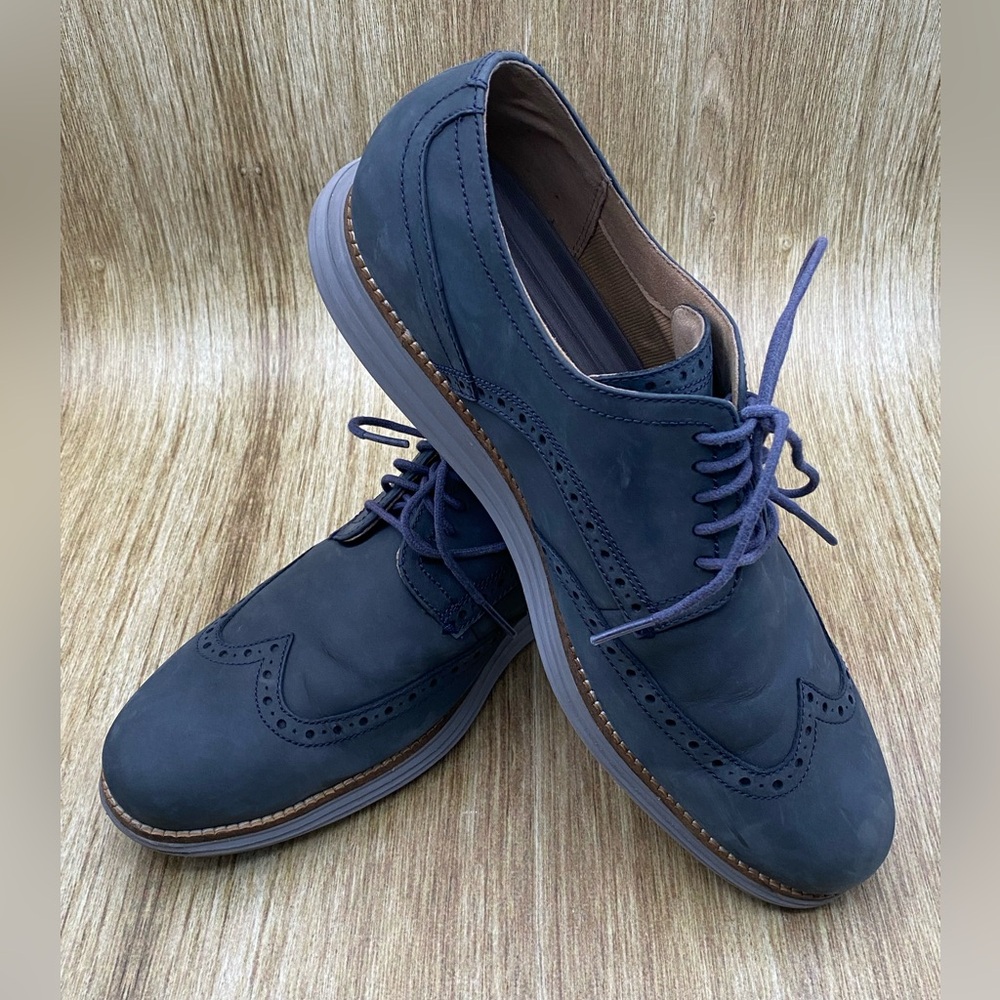 Cole Haan Navy Blue Oxfords
